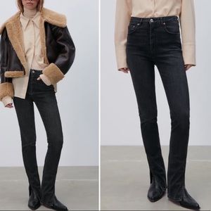 Zara Flare Jeans with Ankle slits
